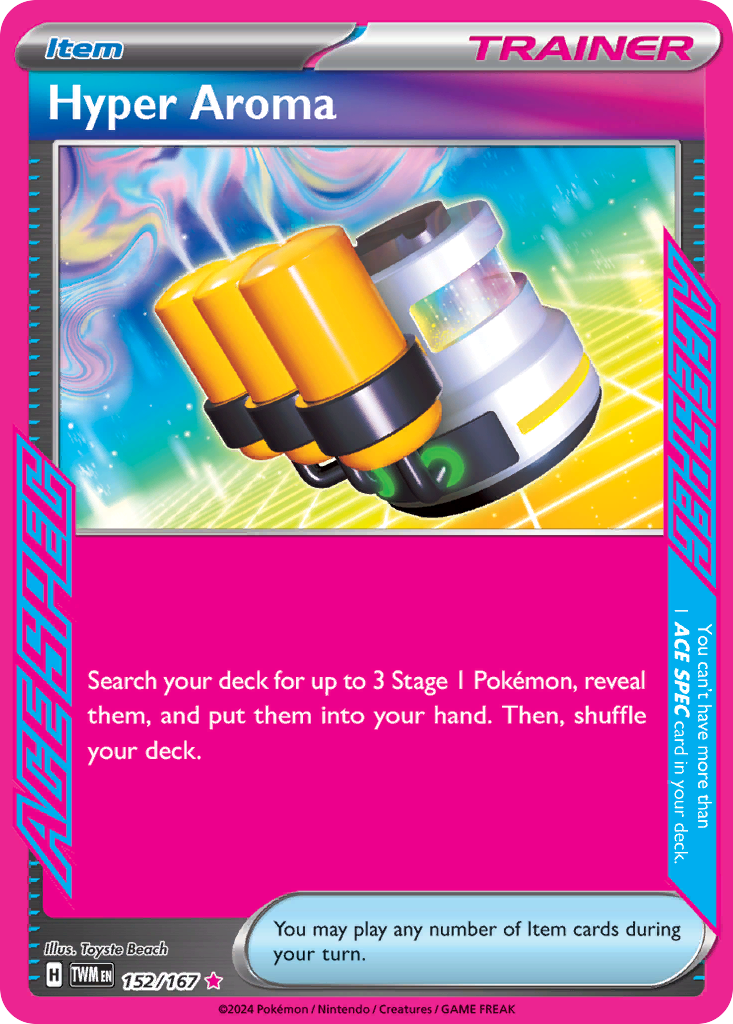 Hyper Aroma 152/167 ACE SPEC Twilight Masquerade Pokemon Holo NM