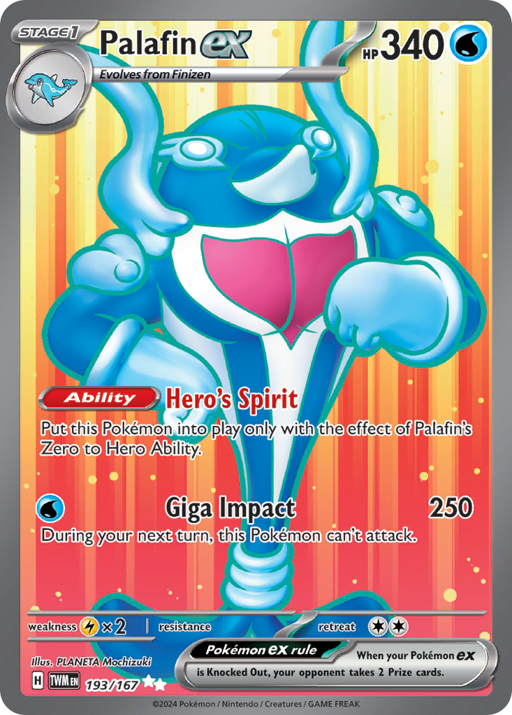 Palafin ex 193/167 Ultra Rare Twilight Masquerade Holo