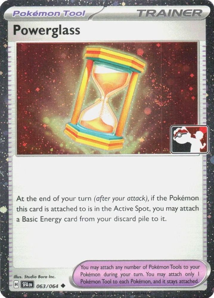 Powerglass (Cosmos Holo) 063/064 Uncommon Prize Pack Series Cards Pokemon NM