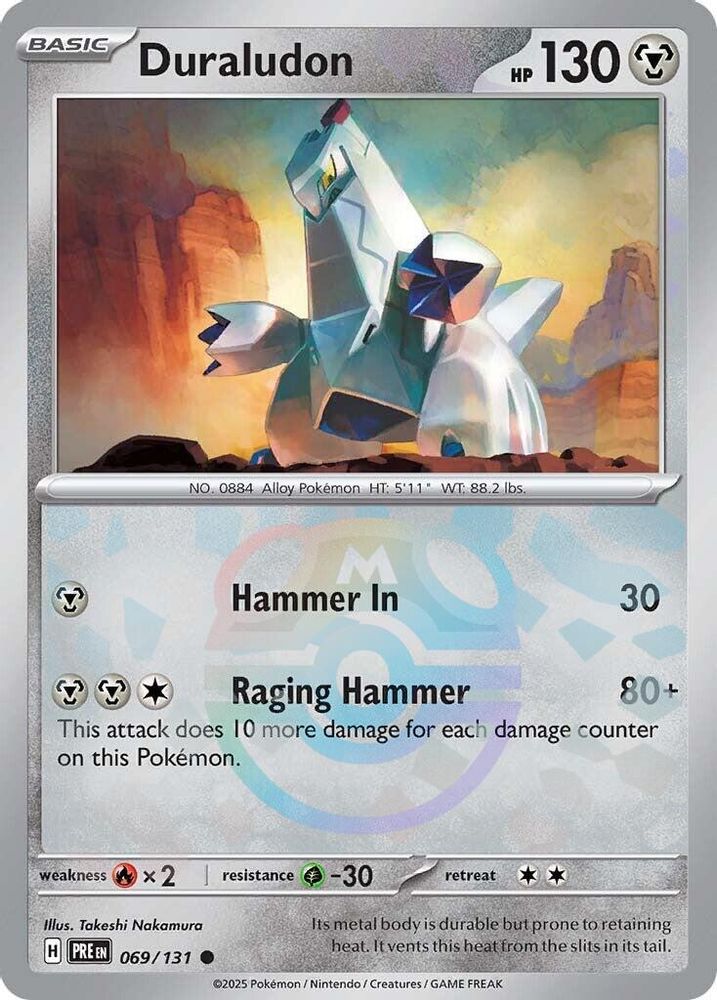 Duraludon (Master Ball Pattern) 069/131 Holo Prismatic Evolutions