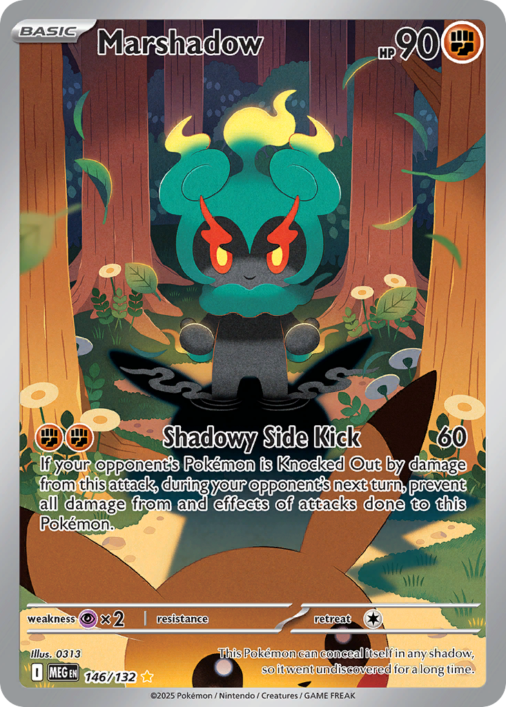 Marshadow 146/132 Illustration Rare Mega Evolution Pokemon Holo NM