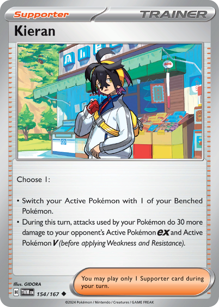 Kieran 154/167 Uncommon Twilight Masquerade Reverse Holo