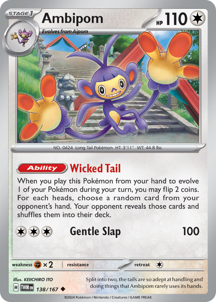 Ambipom 138/167 Uncommon Twilight Masquerade