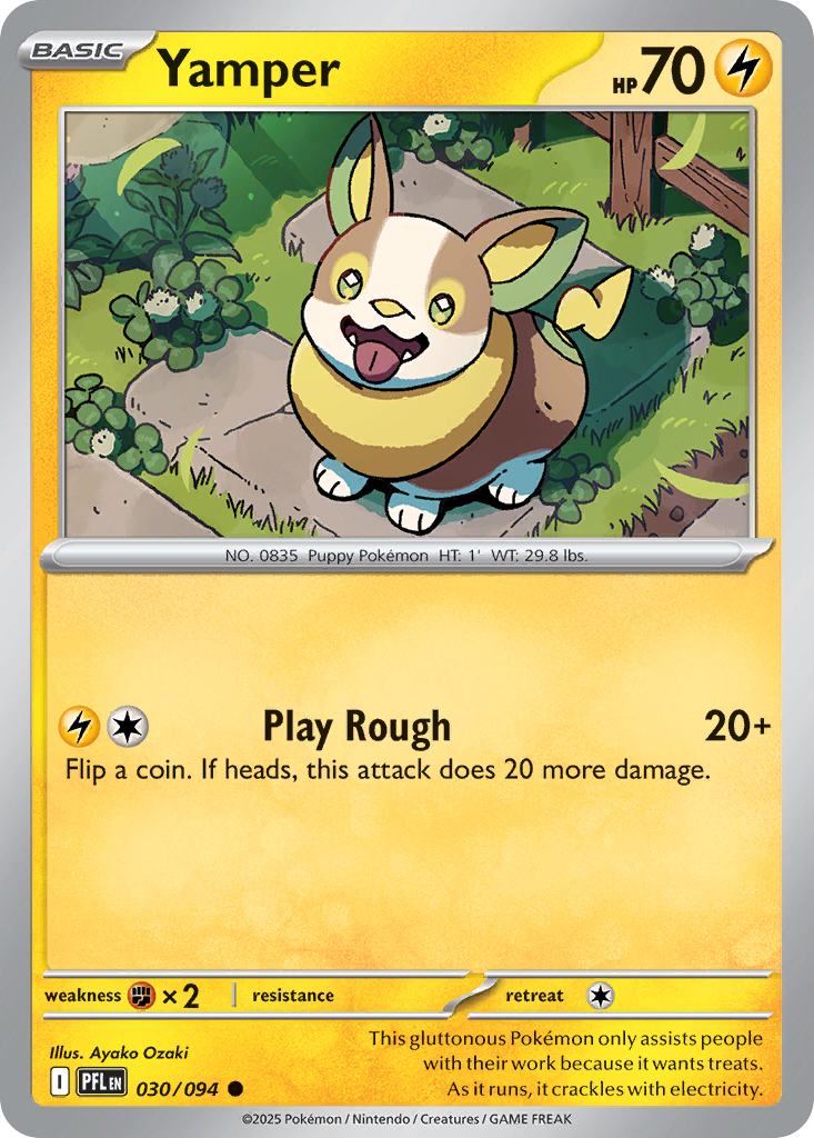 Yamper 030/094 Common Phantasmal Flames Reverse Holo