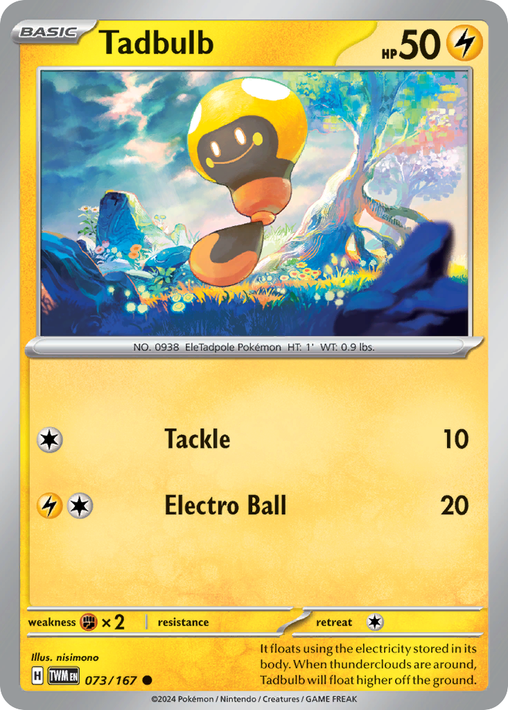 Tadbulb 073/167 Common Twilight Masquerade Reverse Holo