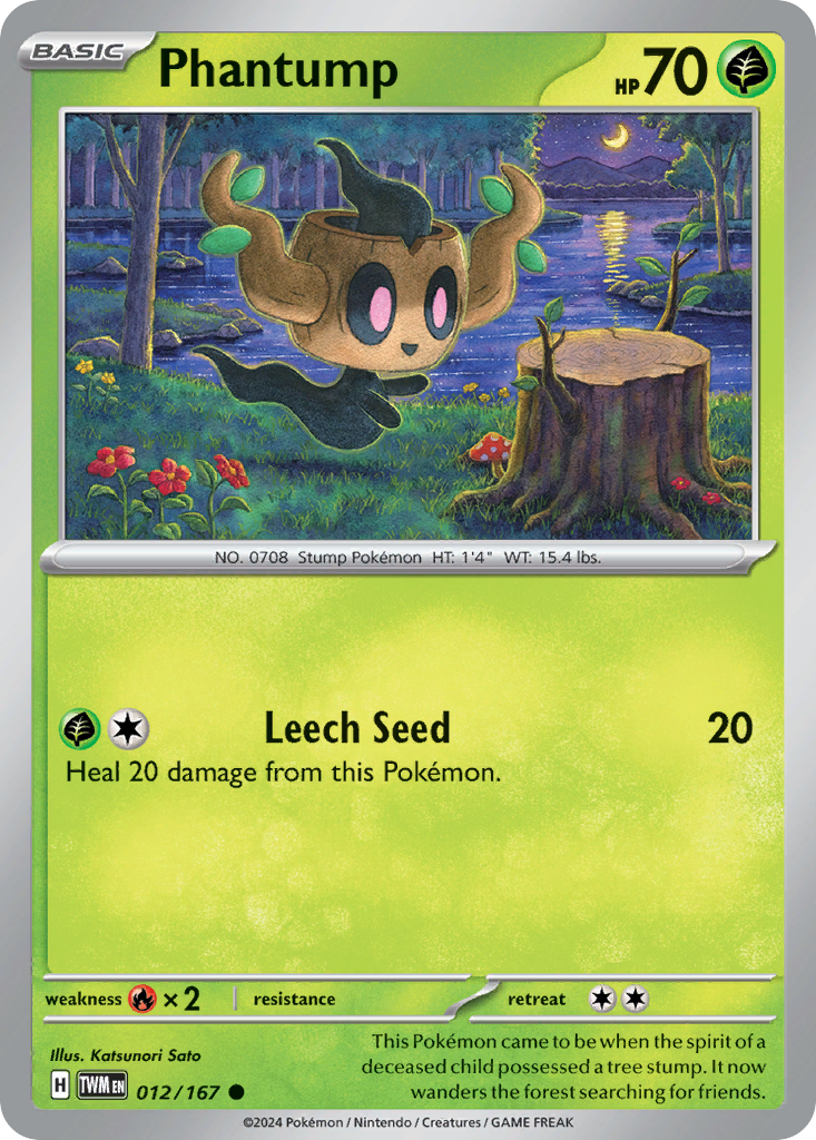 Phantump 012/167 Common Twilight Masquerade Reverse Holo