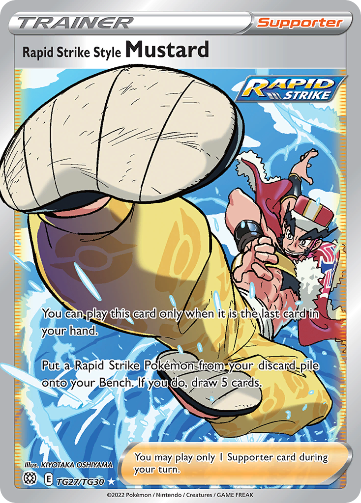 Rapid Strike Style Mustard TG27/TG30 Brilliant Stars Pokemon Holo NM