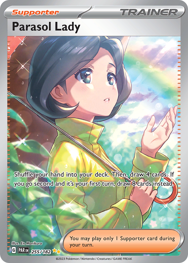 Parasol Lady 255/182 Special Illustration Rare Paradox Rift Pokemon Holo NM