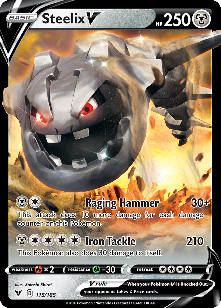 Steelix V 115/185 Holo Ultra Rare Vivid Voltage