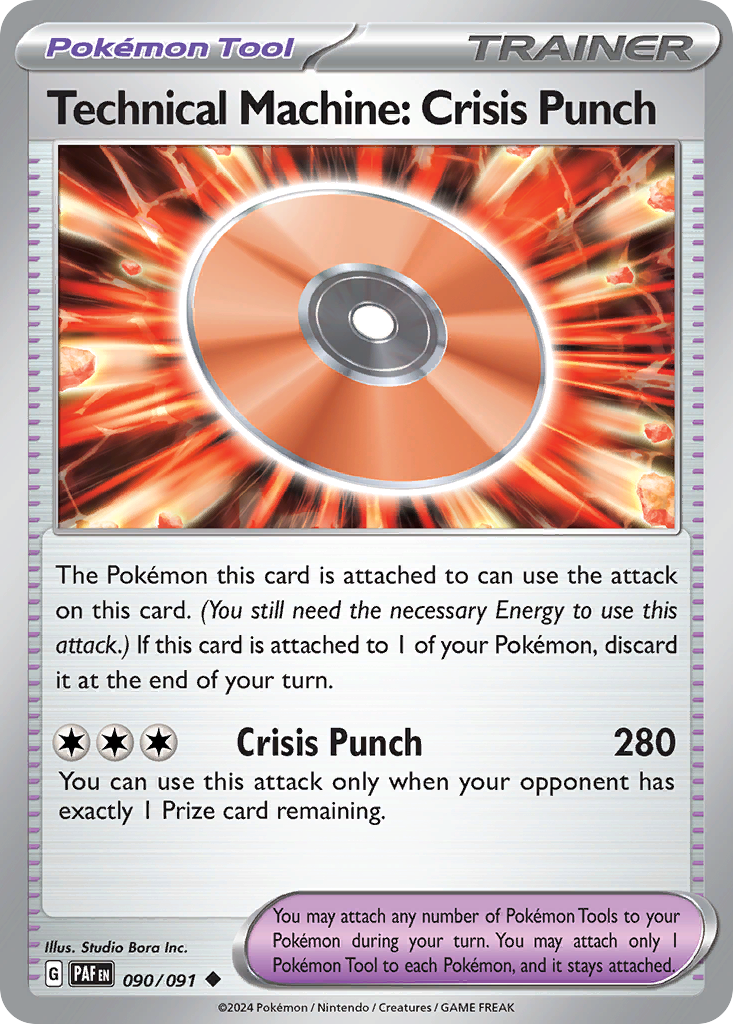 Technical Machine: Crisis Punch 090/091 Uncommon Paldean Fates
