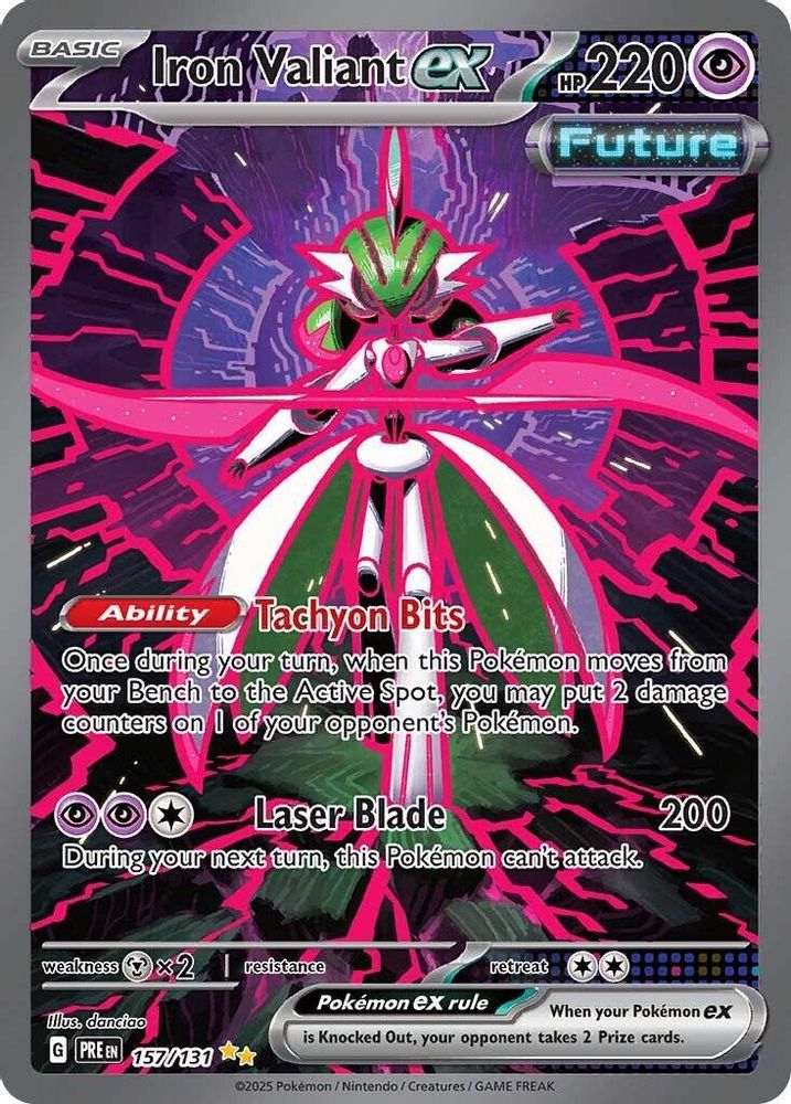 Iron Valiant ex 157/131 Holo Prismatic Evolutions
