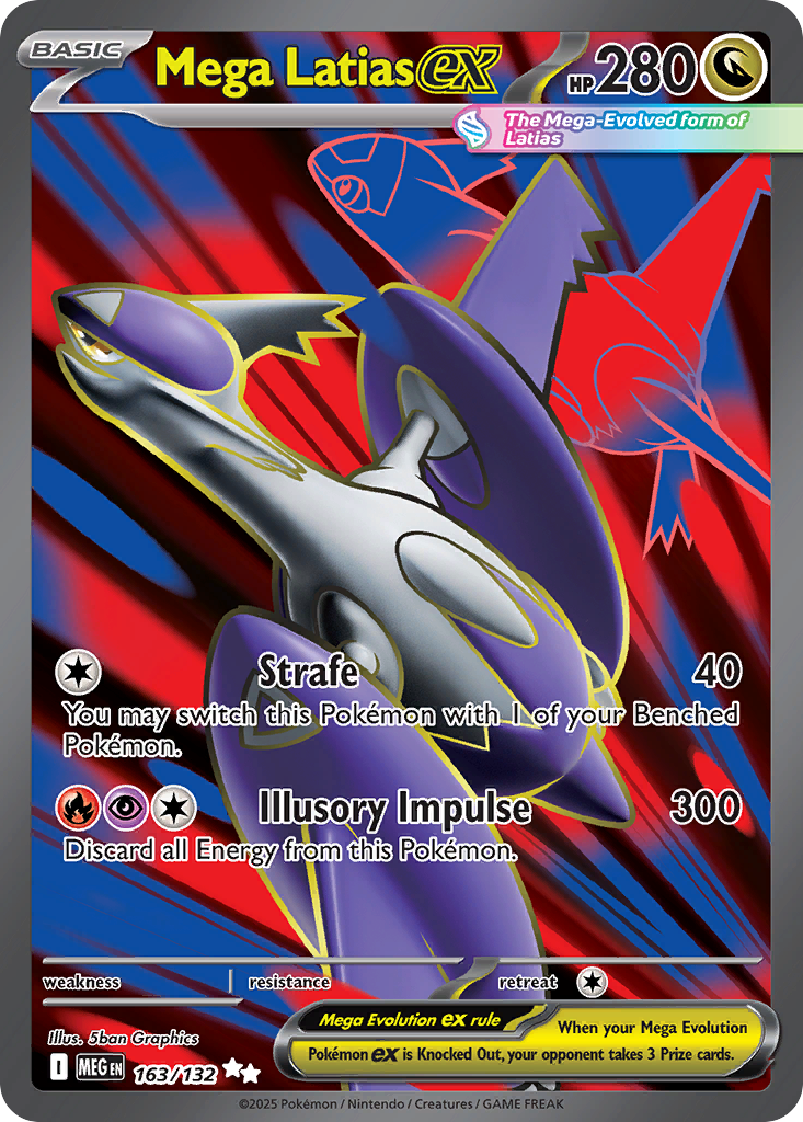 Mega Latias ex 163/132 Ultra Rare Mega Evolution Holo