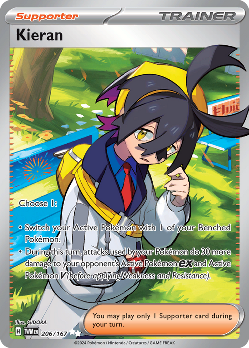 Kieran 206/167 Ultra Rare Twilight Masquerade Holo