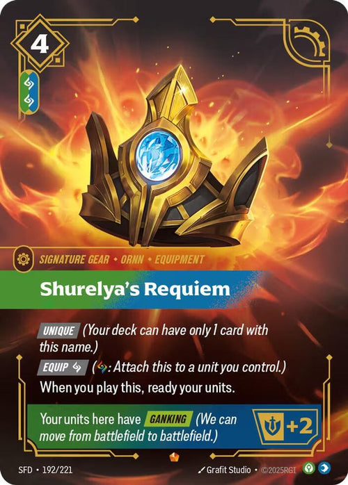 Shurelya's Requiem 192/221 Epic Spiritforged Foil