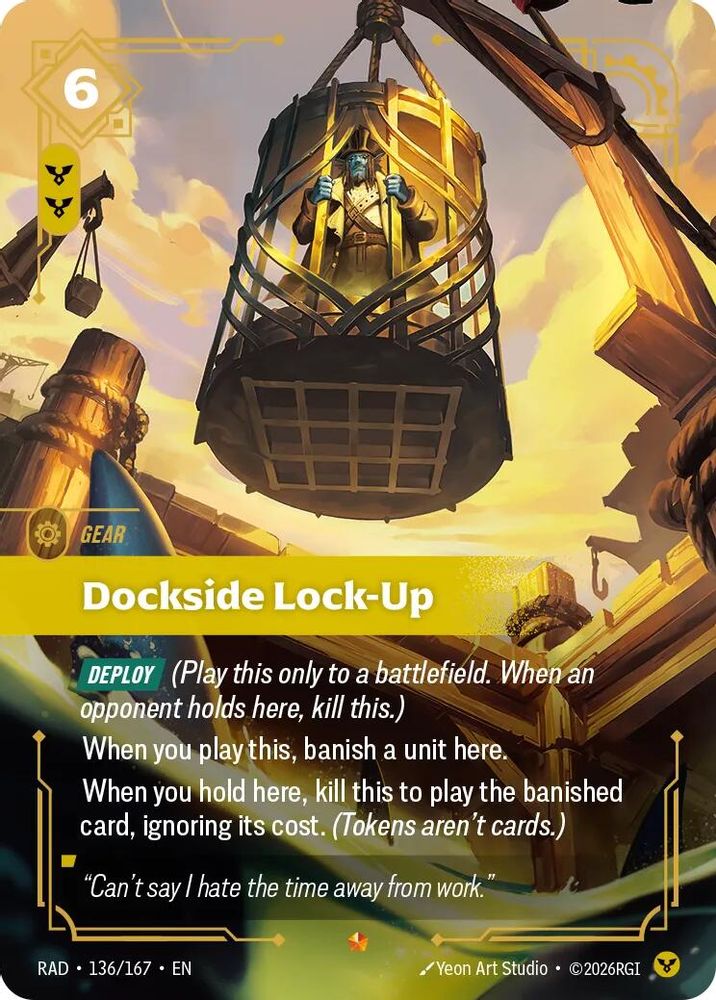 Dockside Lock-Up 136/167 Epic Radiance Riftbound Foil NM