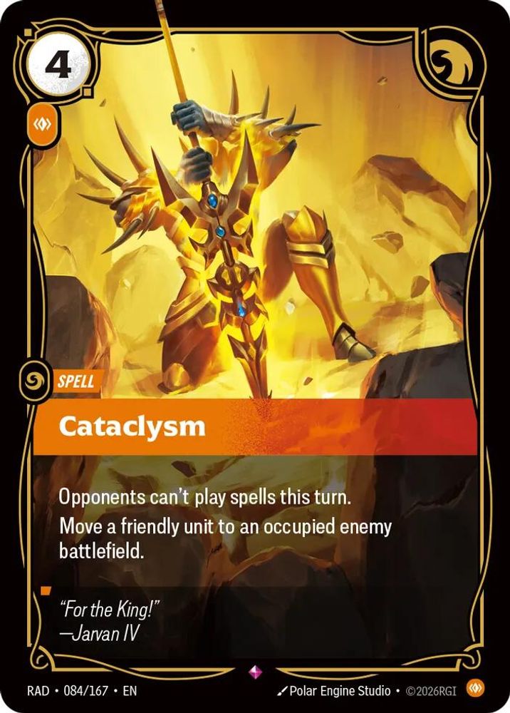 Cataclysm 084/167 Rare Radiance Riftbound Foil NM