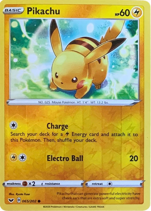 Pikachu (Reverse Cosmos Holo) 065/202 Miscellaneous Cards & Products