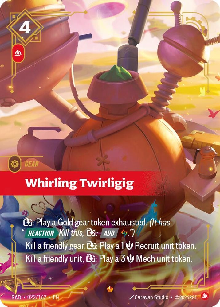 Whirling Twirligig 022/167 Epic Radiance Riftbound Foil NM