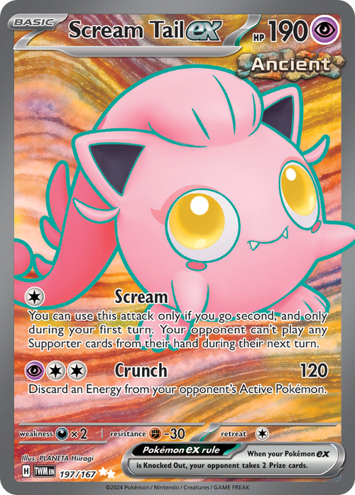 Scream Tail ex 197/167 Ultra Rare Twilight Masquerade Holo