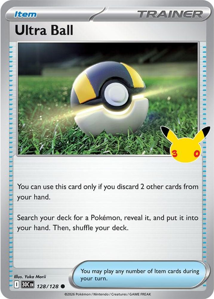 Ultra Ball 128/128 Common ME: 30th Celebration Holo