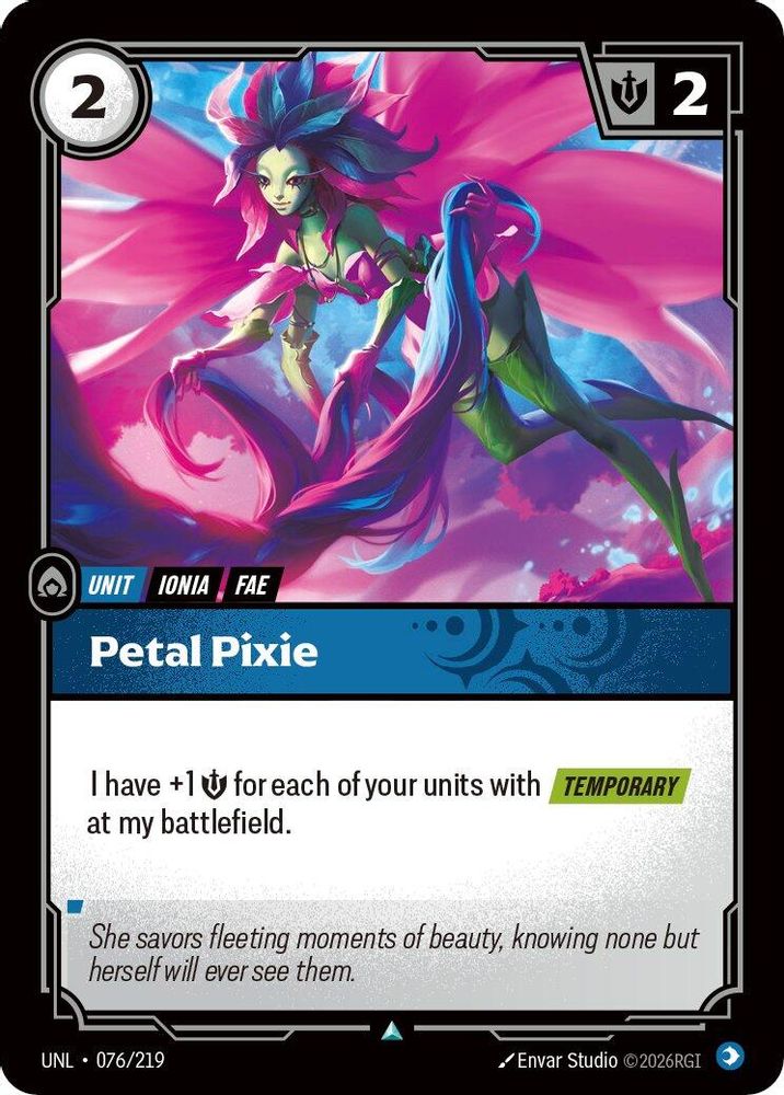 Petal Pixie 076/219 Common Unleashed Riftbound NM