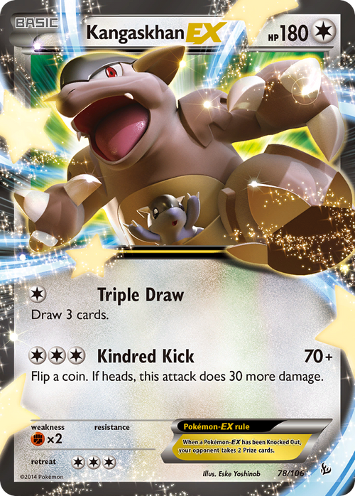 Kangaskhan EX 78/106 Holo Ultra Rare Flashfire