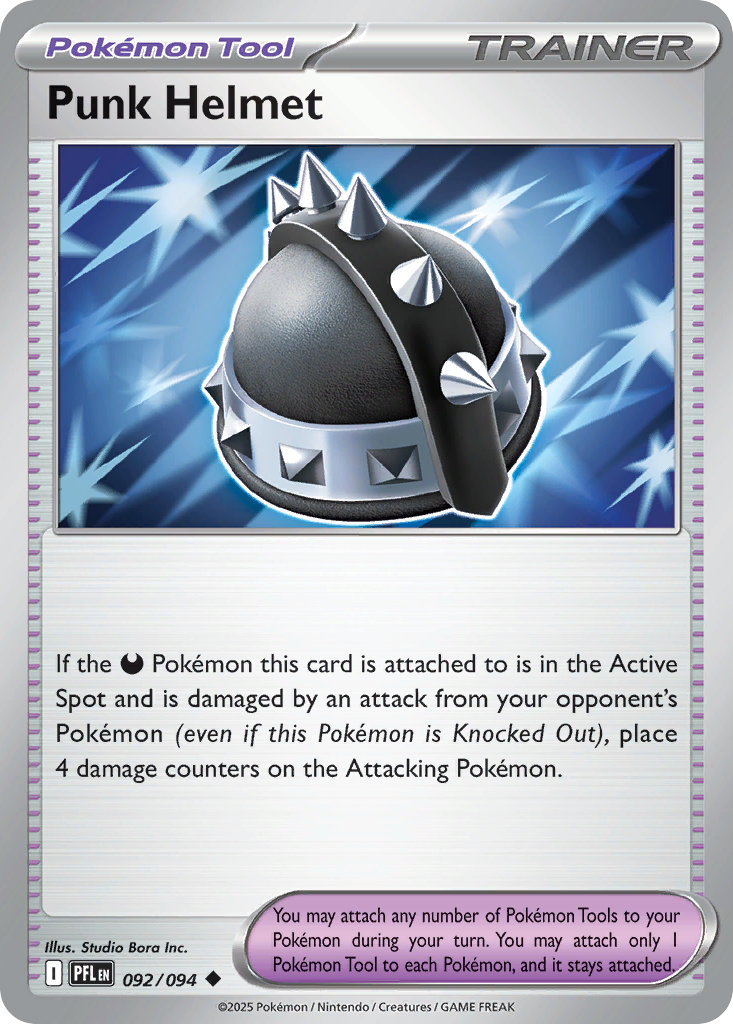 Punk Helmet 092/094 Uncommon Phantasmal Flames Reverse Holo