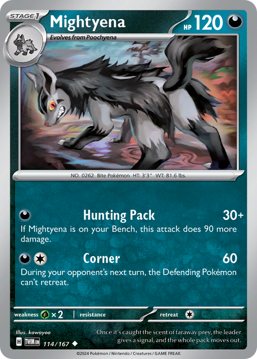 Mightyena 114/167 Uncommon Twilight Masquerade