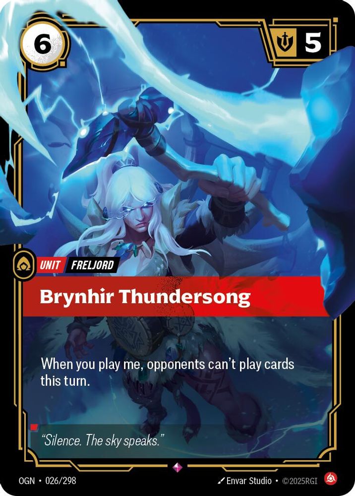 Brynhir Thundersong 026/298 Rare Origins Foil