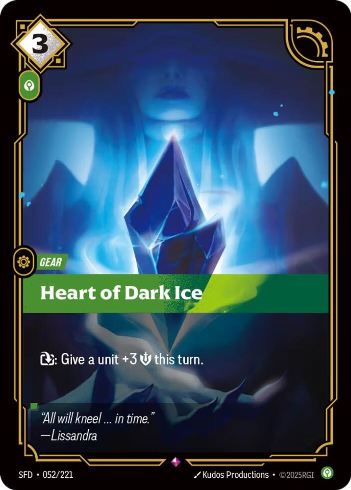 Heart of Dark Ice 052/221 Rare Spiritforged Foil