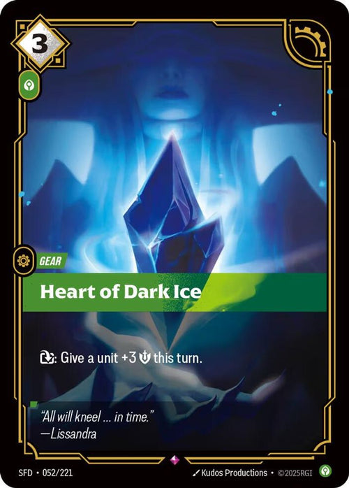 Heart of Dark Ice 052/221 Rare Spiritforged Foil