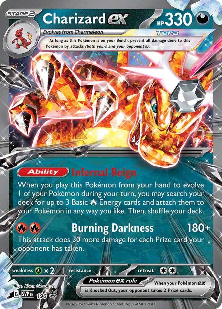 Charizard ex -196 196 Holo Promo Scarlet & Violet Promo Pokemon NM