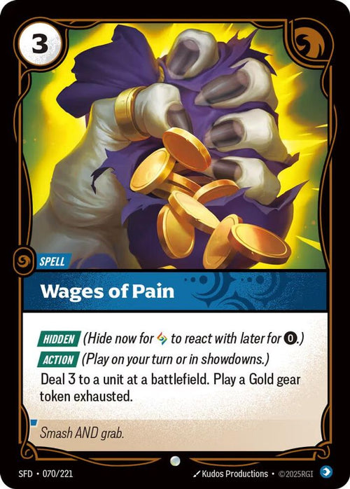 Wages of Pain 070/221 Common Spiritforged Foil