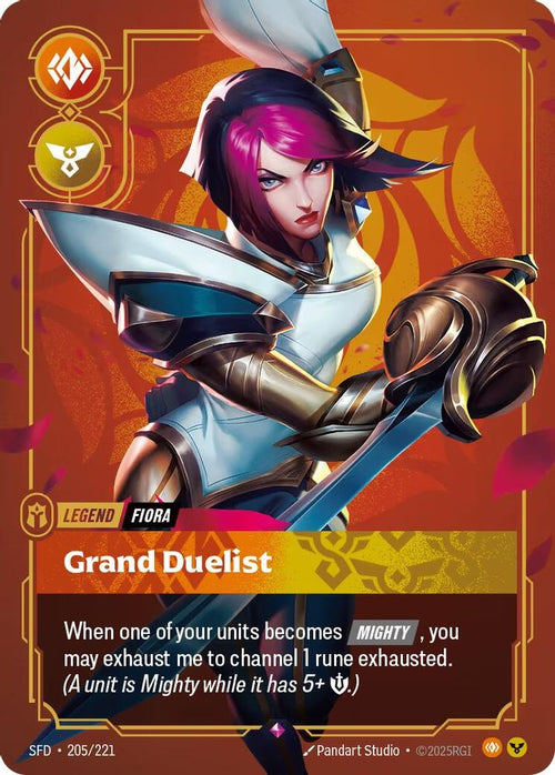 Fiora - Grand Duelist 205/221 Rare Spiritforged Foil