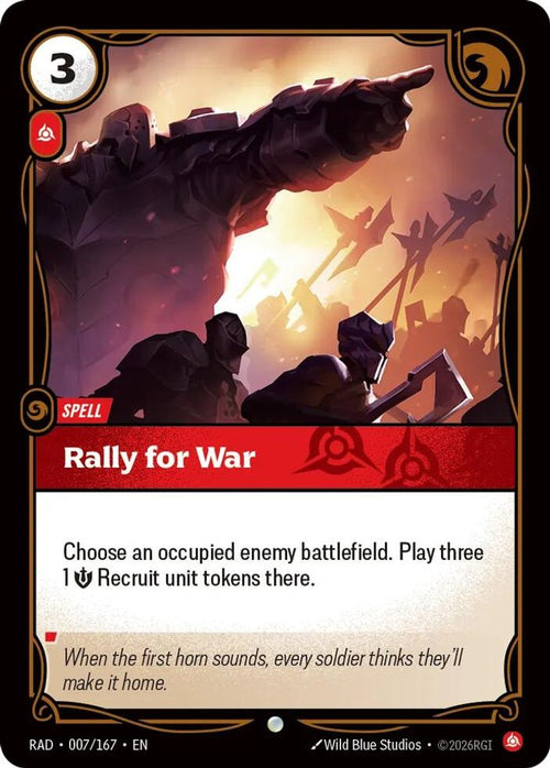 Rally for War 007/167 Common Radiance