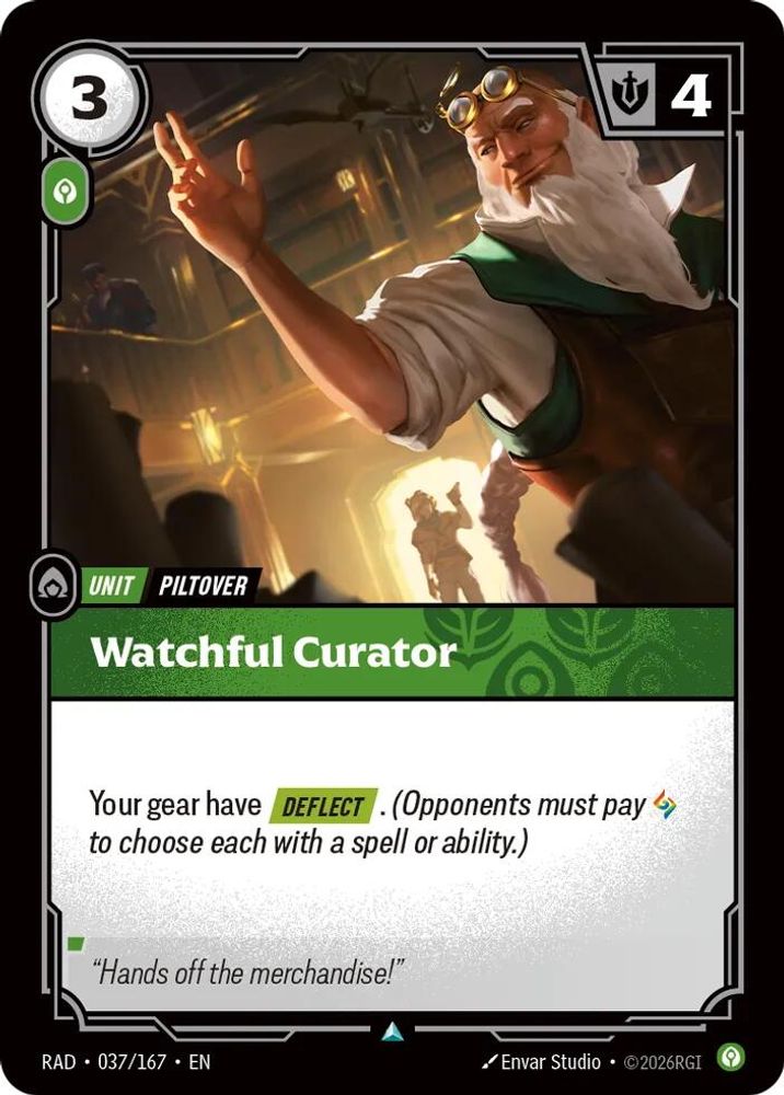 Watchful Curator 037/167 Uncommon Radiance Riftbound Foil NM