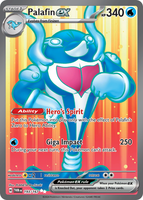 Palafin ex 193/167 Ultra Rare Twilight Masquerade Holo