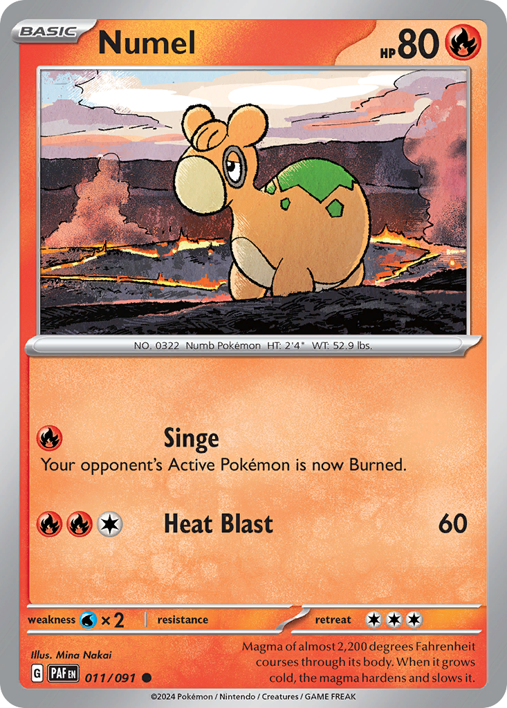 Numel 011/091 Common Paldean Fates