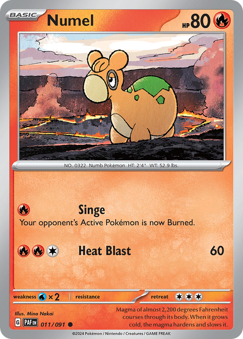 Numel 011/091 Common Paldean Fates