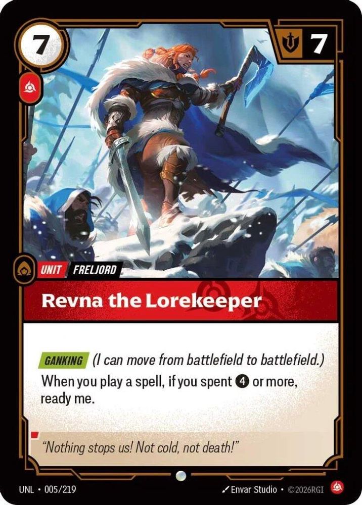 Revna the Lorekeeper 005/219 Common Unleashed
