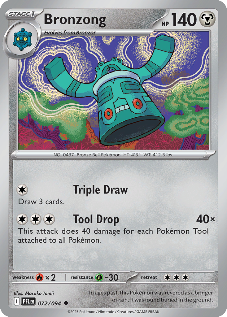 Bronzong 072/094 Uncommon Phantasmal Flames Reverse Holo