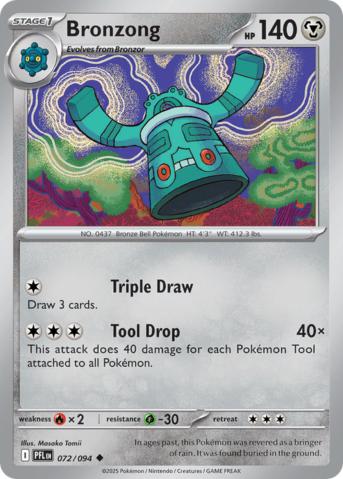 Bronzong 072/094 Uncommon Phantasmal Flames Reverse Holo