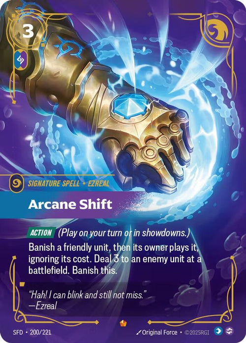Arcane Shift 200/221 Epic Spiritforged Riftbound Foil NM