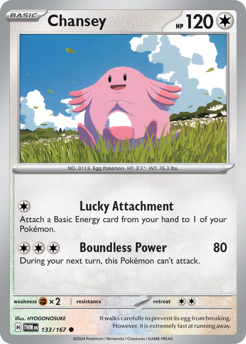 Chansey 133/167 Common Twilight Masquerade