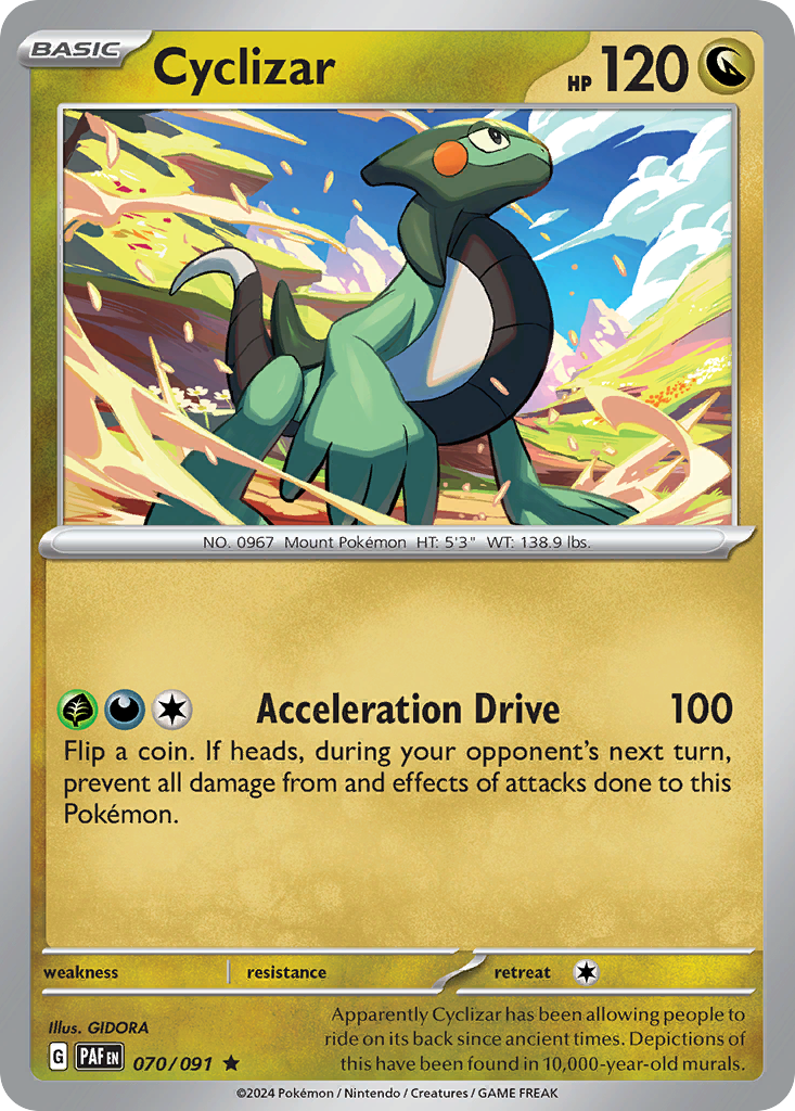Cyclizar 070/091 Rare Paldean Fates Holo