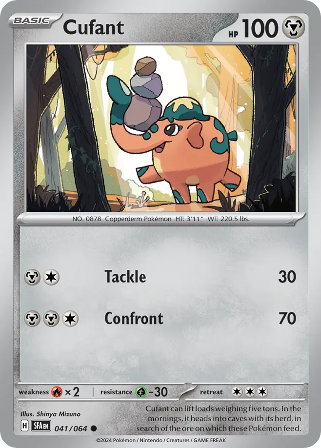Cufant 041/064 Common Shrouded Fable Pokemon NM
