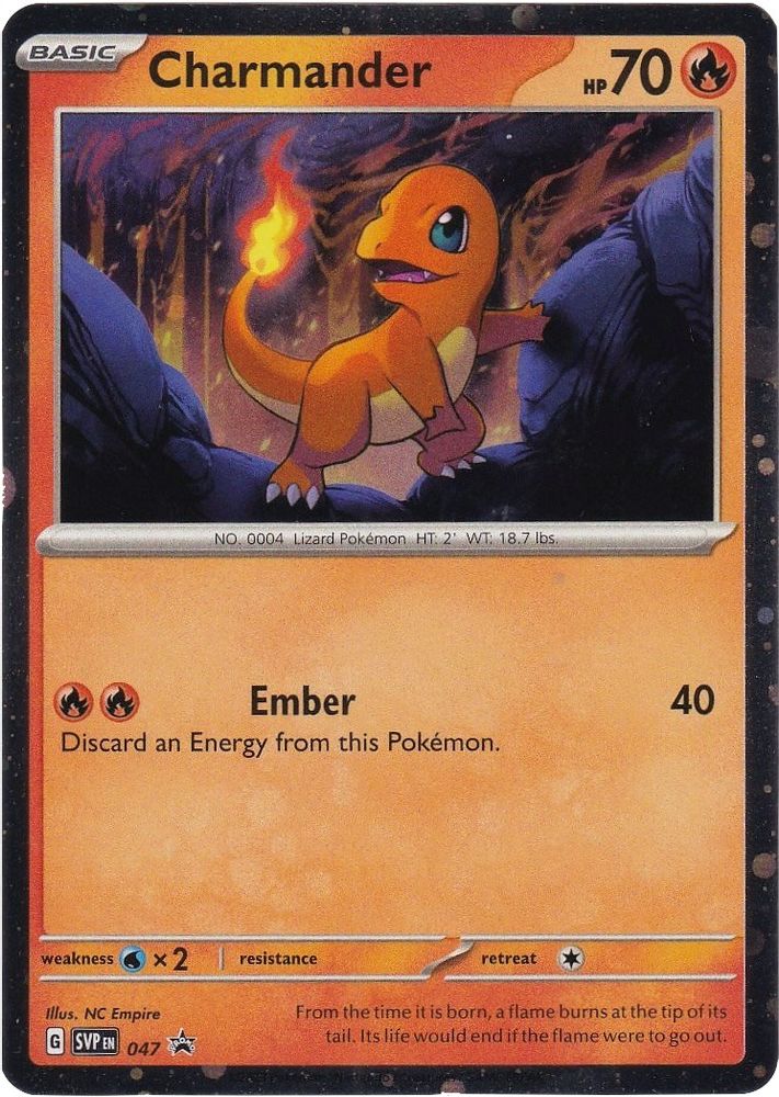 Charmander (Cosmos Holo) 047 Promo Scarlet & Violet Promo