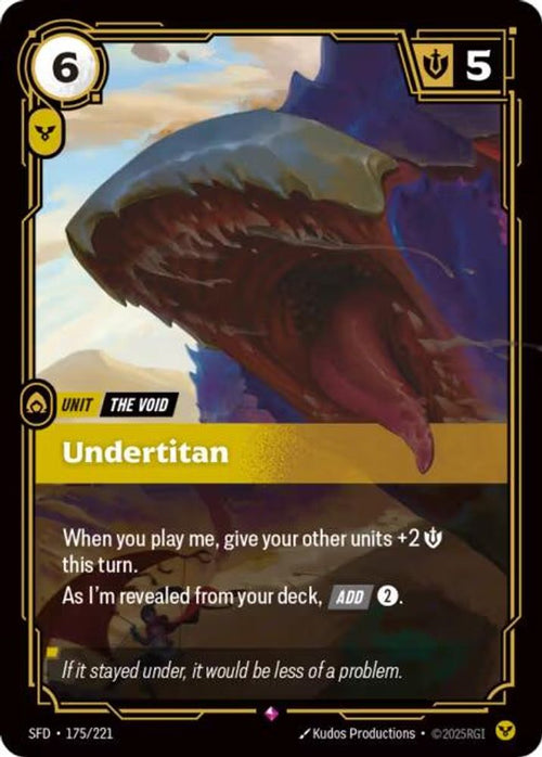 Undertitan 175/221 Rare Spiritforged Foil