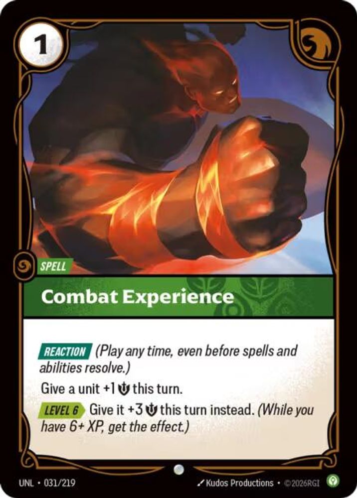 Combat Experience 031/219 Common Unleashed