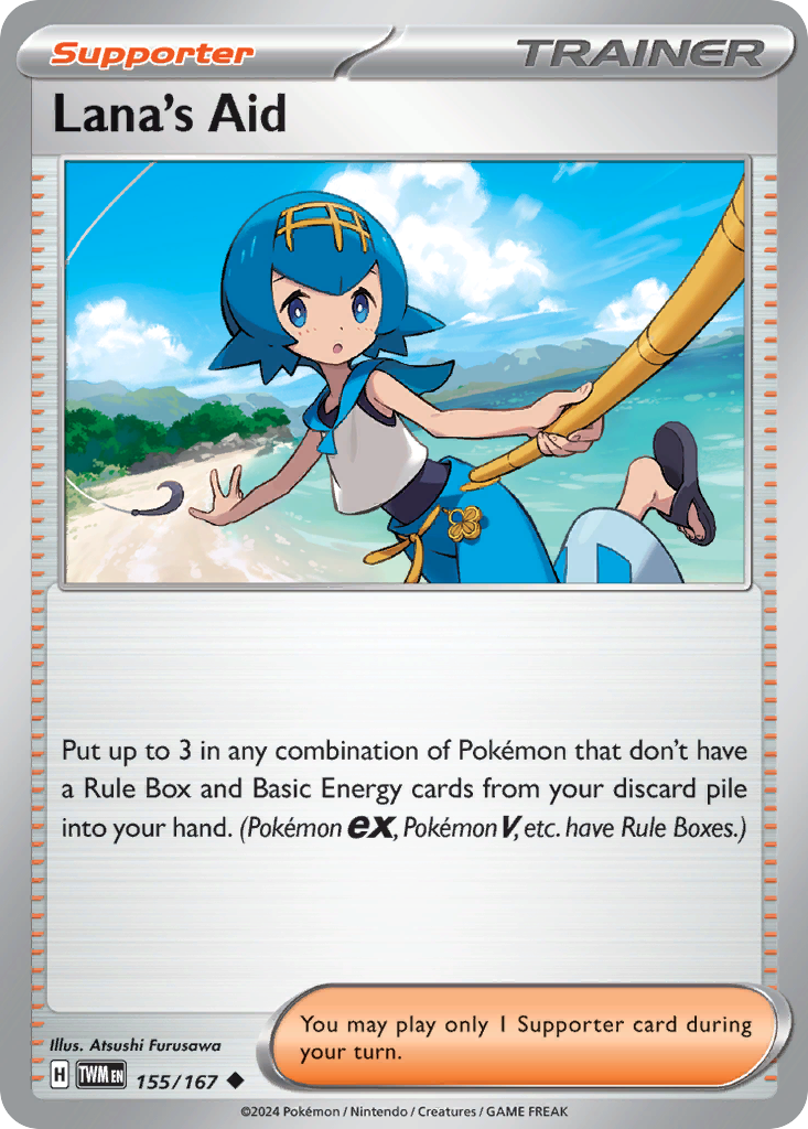 Lana's Aid 155/167 Uncommon Twilight Masquerade Reverse Holo